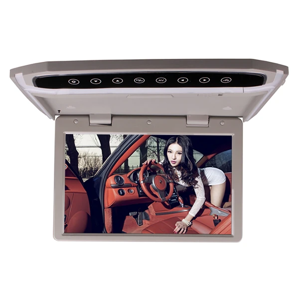 

12 Inch Car Roof Mounted Overhead Flip Down MP4 MP5 Video Player LED HD Monitor with HDMI SD AV InPut