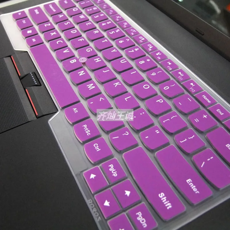Для lenovo ThinkPad T530 T530i T460 T450 T440 T431 T430 T430u T430s L450 L440 L430 из силиконового геля клавиатура протектор кожного покрова - Цвет: Purple