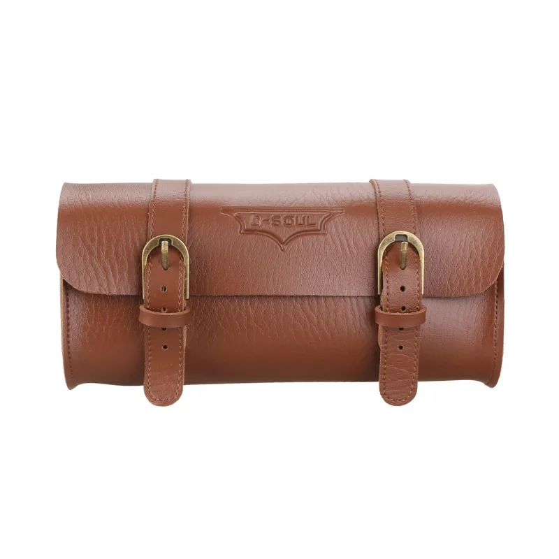 

Retro Bicycle Tail Bag PU Leather Cycling Bag Saddle Pouch Rear Pannier Personalized Riding Vintage Bike Bag Supplies