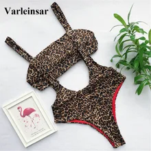 Новинка, женская одежда для плавания, Леопардовый Цельный купальник, женский купальник, сексуальный купальник с высокой талией, одежда для плавания для женщин V1193