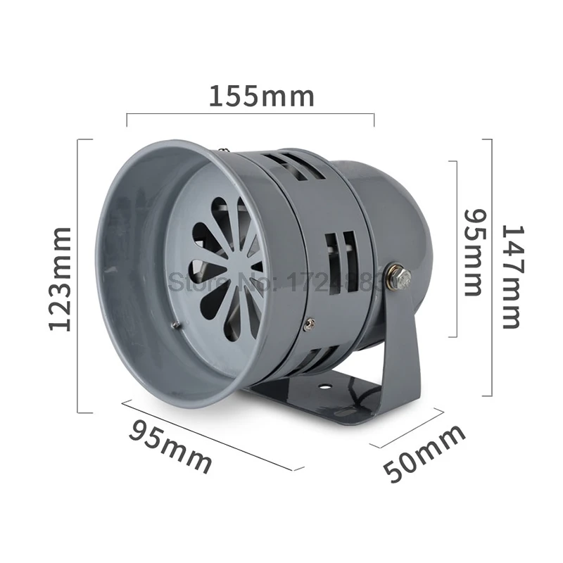 Металлическая мини моторная сирена MS-290 12V 24V 220V автомобильный воздушный налет сирены Рог автомобиль грузовик двигатель приводом сигнализация маленький моторный зуммер