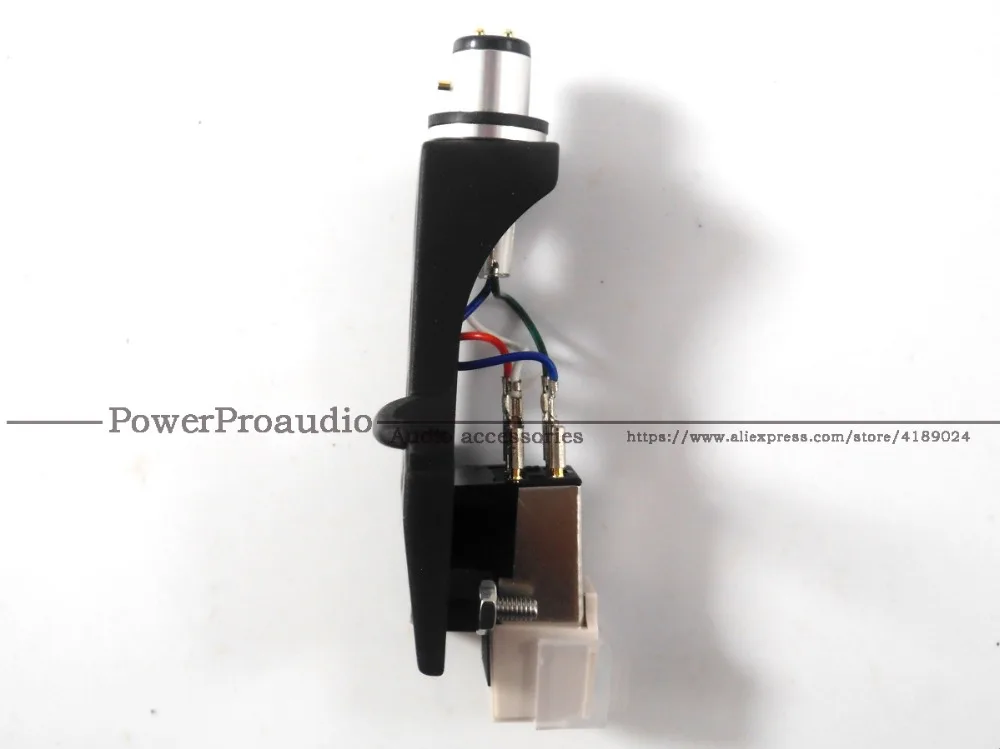 1Set Magnetic Cartridge Stylus + Turntable Headshell 4 Pin Contacts For Phonograph Turntable Gramophone LP Vinyl Needle