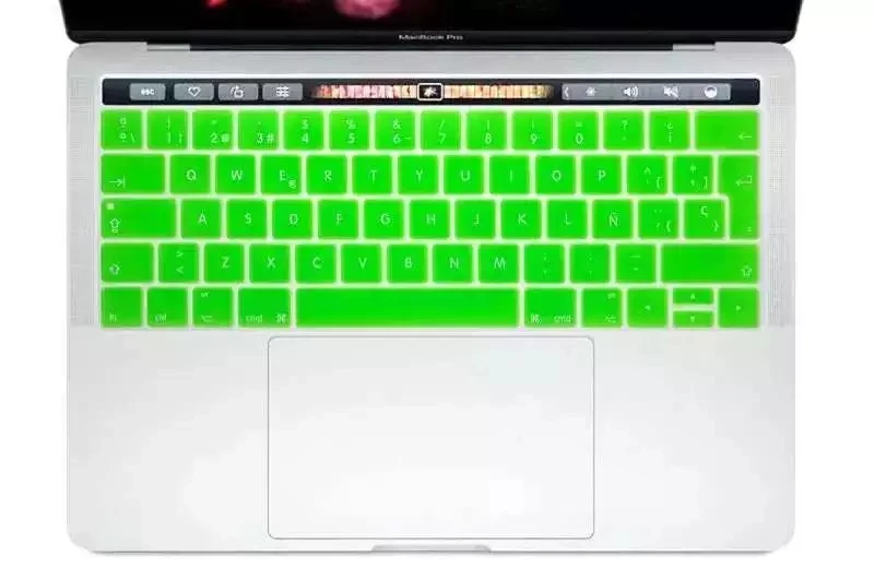 ЕС, Испания, испанский чехол для клавиатуры для нового MacBook Pro 13 15 с сенсорной панелью A1989 A1990 A1706 A1707 протектор кожи