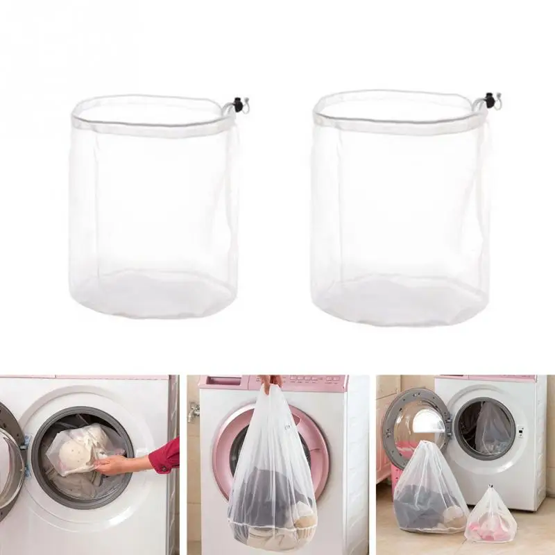 

Home Fine Lines Drawstring Laundry Net Bag Wash Mesh Bra Underwear Washing Machine Laundry Mesh Bag #0304