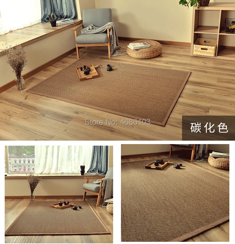 В японском стиле бамбуковое татами коврик Восточный дизайн Азиатский стиль дзен пол Йога матрас ковер для сна спальня волокна ковер