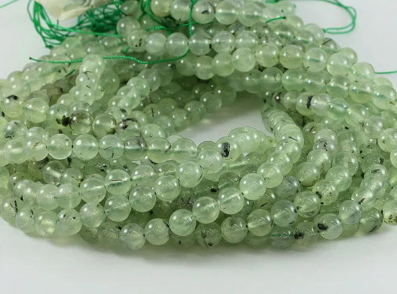 Wholesale Prehnite AAA 6, 8,10,12 mm. Smooth Round Beads, Natural Stone Beads, Beads for Handmade Jewelry, High Quality 