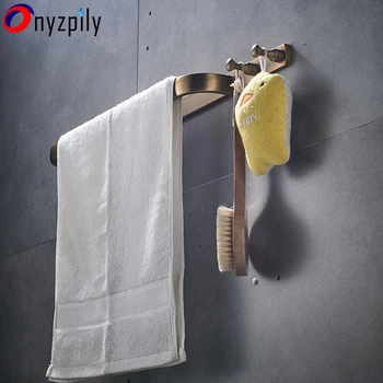 

CopperAntique Brushed Carved Base Bathroom Hardware Towel Shelf Towel Bar Cloth Bar