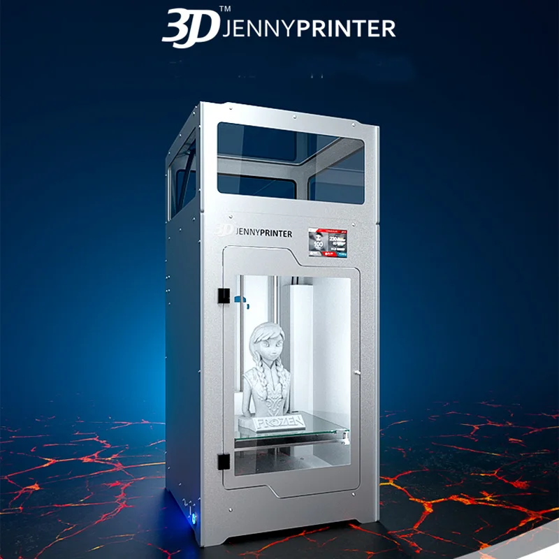 cheap 2018 JennyPrinter Z370 Extruder Nozzle 3D Printer DIY KIT For Ultimaker 2 UM2 Extended With Top Cover and Door