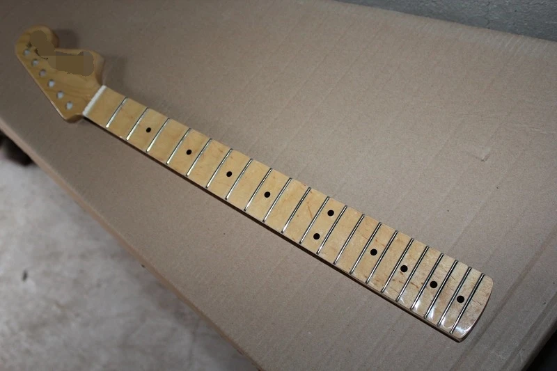 

Factory custom wholesale DIY glossy natural wood maple guitar neck,can be customized as request