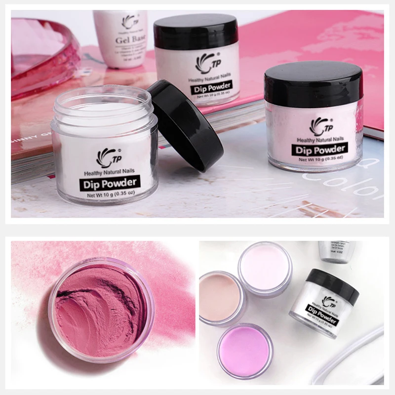 Dipping Powder 4 горшки/Лот дизайн ногтей стартовый набор блеск без лампы высушенный