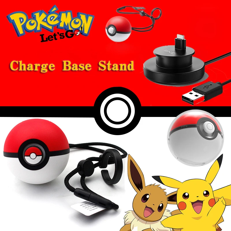 

for Nintendo Switch NS Poke Ball Plus Charge Stand Station Pokeball Picachu Controller Let's Go Pokemons Deck USB Charger Holder