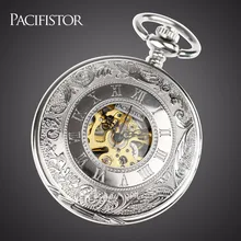 Карманные часы с механическим скелетом для мужчин, лучший бренд, полностью металлический алхимик, стимпанк, брелок, часы с винтажной цепочкой