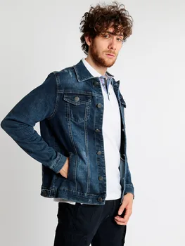 

SOLADA denim jacket with pockets and tearing