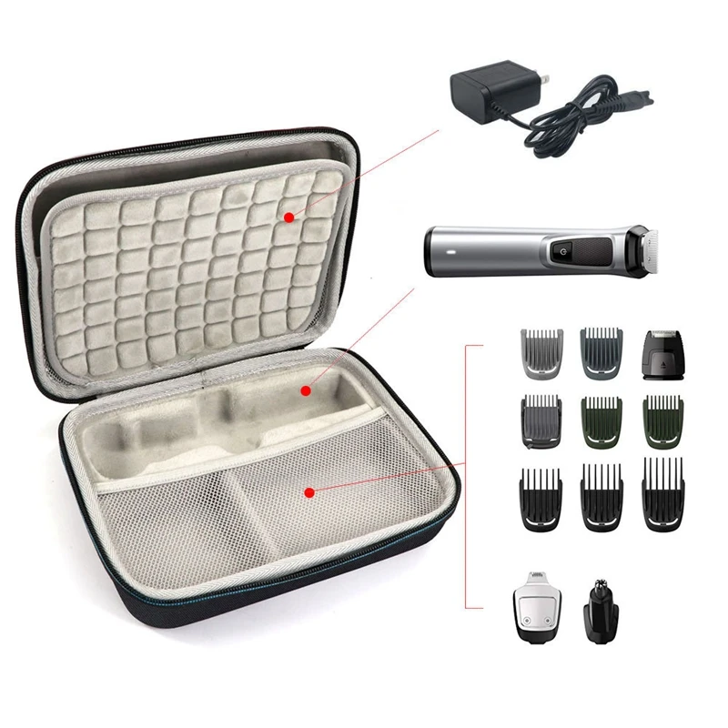

Carrying Case For Philips Mg7750/49-23 Mg7770 Mg7790 Multigroom 7000 Series & Fit For Philips Qp6520/70 Pro Hybrid Electric Tool