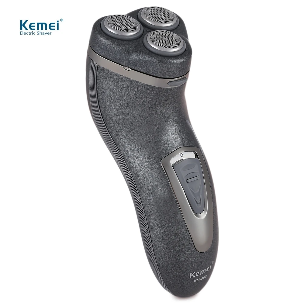 

Kemei KM-890 Men Electric Shaver Razor Rechargeable Beard 3 Triple Floating Heads 220V Triple Blade Male Facial Shaving Machine