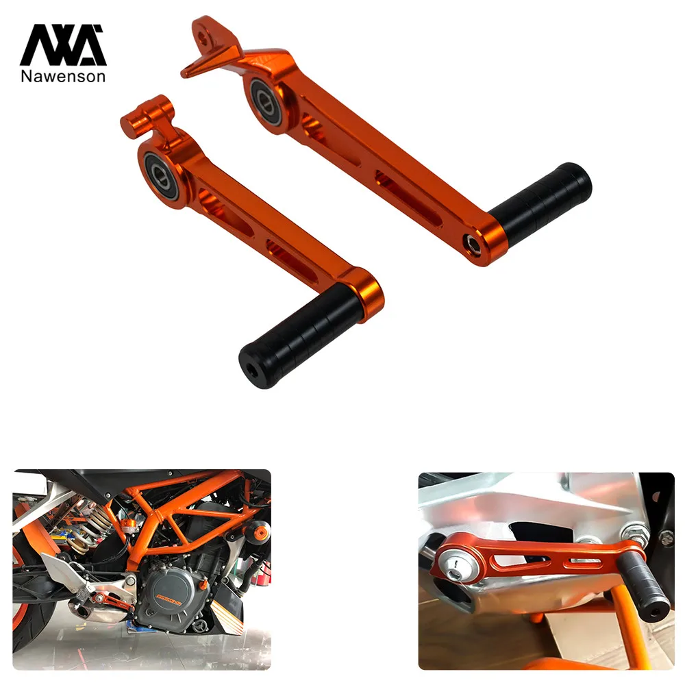 Оранжевый рычаг переключения передач для мотоцикла, задний тормоз, педаль, набор чпу, заготовка, ножной тормозной рычаг для KTM Duke 390