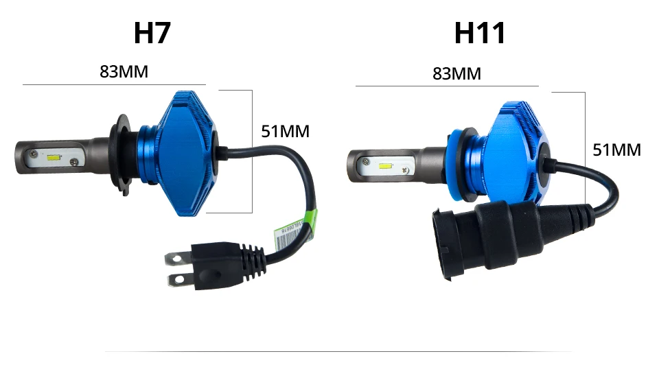 H7 Led H4 Car Bulb H1 H11 Fog Lamp Hb4 Fanless Car Lamp 6500K 12V Led CSP Chips 80Wset 9005 Hb3 LED Auto-styling Headlight 9006 (12)