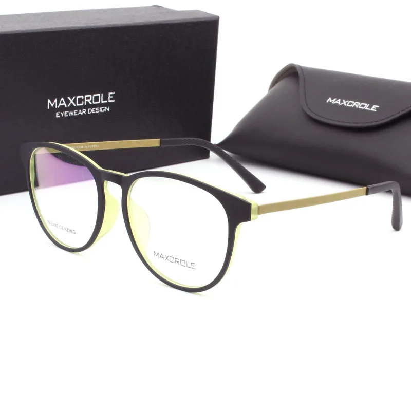 New Arrival Rubber Titanium Injection 2 Tone Plastic Eyeglasses