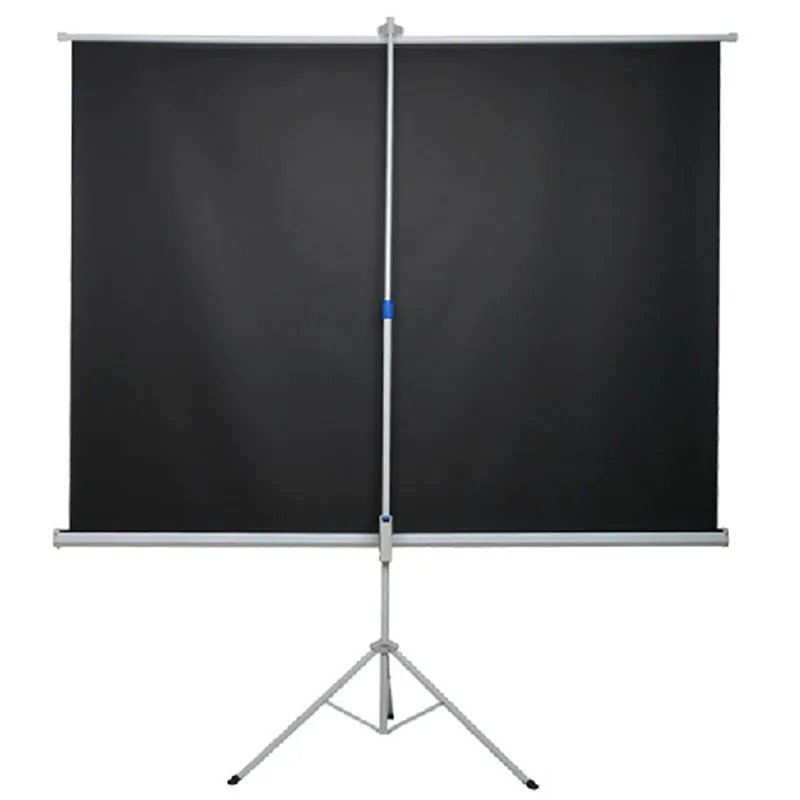 Factory Supply Tripod Projection Screen 100 inches 4:3HD Portable Floor stand Bracket Projector Screens Matt White