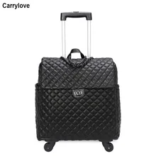 CARRYLOVE 1" дюймов женская сумка на колесах багажные крутящееся женские ручной клади дорожная сумка на колесах