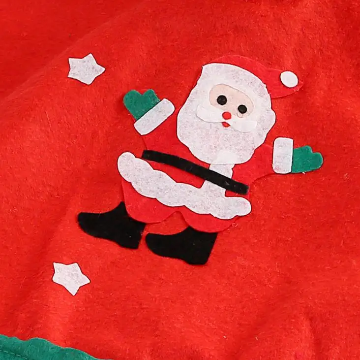 Санта морозные друзья Рождественская елка юбки винтажный нетканый фартук 35,4 ''90 см праздничные украшения поставки