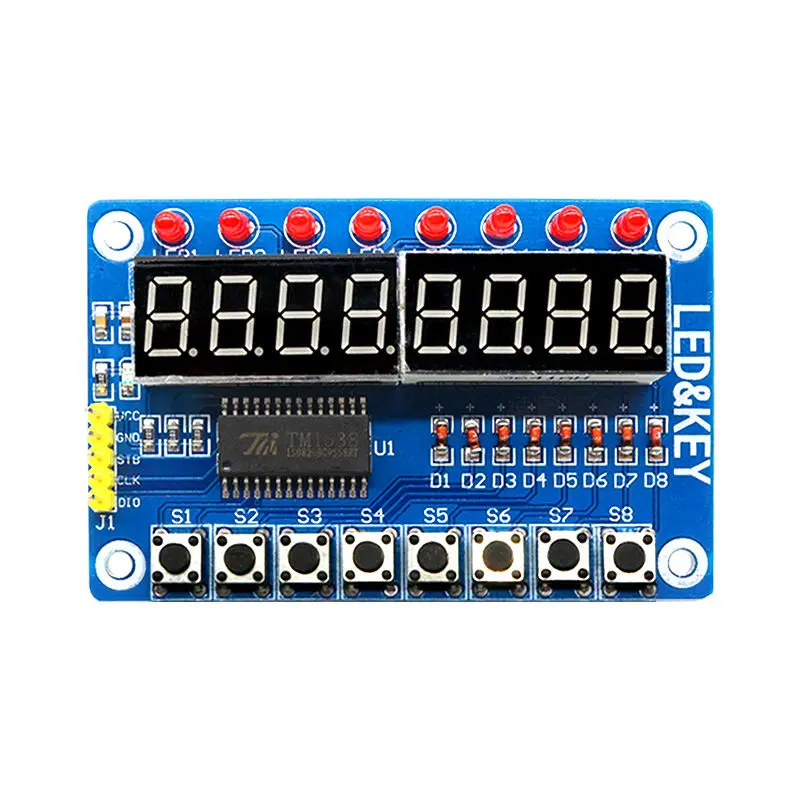 

New 8-Bi Digital LED Tube 8-Bit TM1638 Display Module For Arduino AVR Authentic High Quality For Shipping
