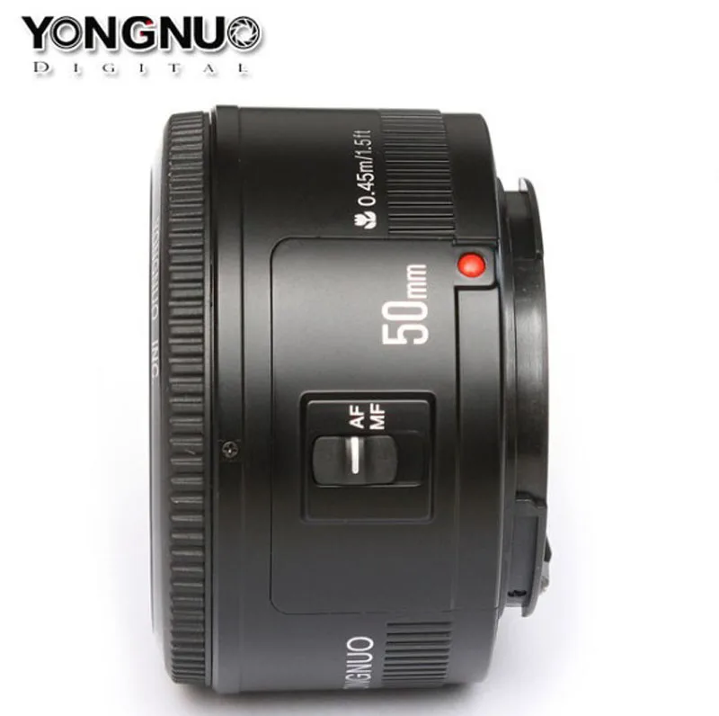 Объектив YONGNUO YN 50 мм F1.8 с большой апертурой и автофокусом для Canon EF Mount EOS camera