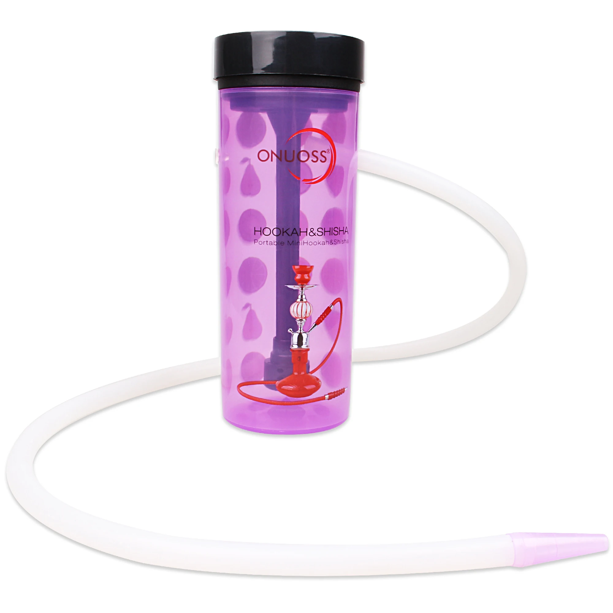 1PC New Arrive Plastic Bottle Shisha Hookah with Silicone Hose Nargile