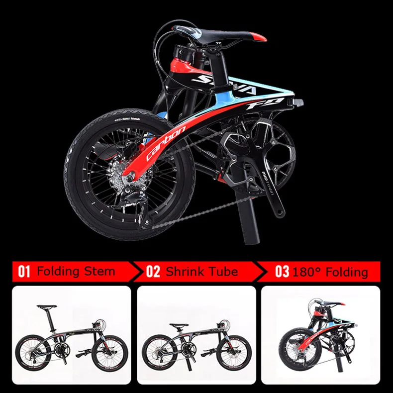 Cheap Folding Bike SAVA 16 inch Carbon Fiber Child BIKE Mini City Foldable Bicycle with SHIMANO SORA 3000 9 Speed Groupset disc brake 2 Cheap Folding Bike SAVA 16 inch Carbon Fiber Child BIKE Mini City Foldable Bicycle with SHIMANO SORA 3000 9 Speed Groupset disc brake 2