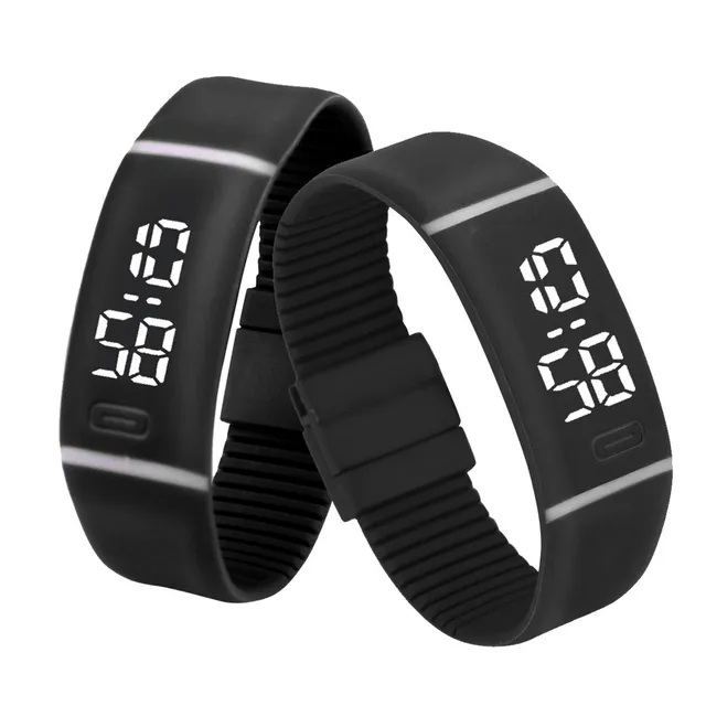 Mens Womens Rubber Band LED Watches Date Sports Bracelet Wristwatch Digital Wris Mens Womens Rubber Band LED Watches Date Sports Bracelet Wristwatch Digital Wris