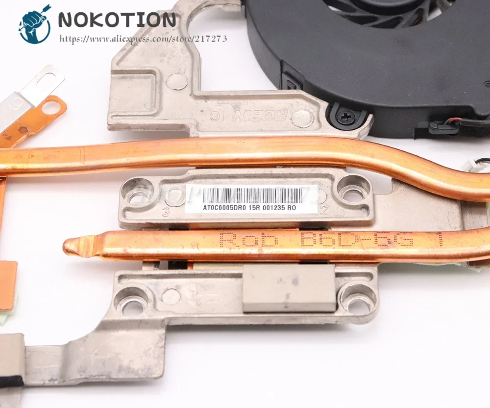 NOKOTION AT0C6005DR0 радиатор для acer aspire 5551 г 5552 г ноутбук радиатор охлаждающий вентилятор LA-5911P