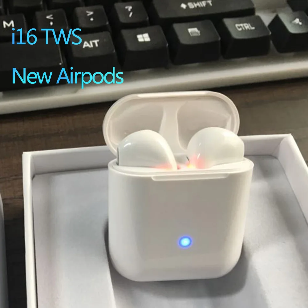 

i16 tws Bluetooth Earphone Wireless earphones Touch control Earbuds 3D Surround Sound & Charging case for iPhone Android phone