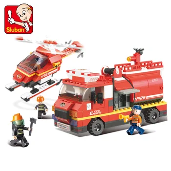 

0222 409pcs Fire Rescue Waterwheel Constructor Model Kit Blocks Compatible LEGO Bricks Toys for Boys Girls Children Modeling
