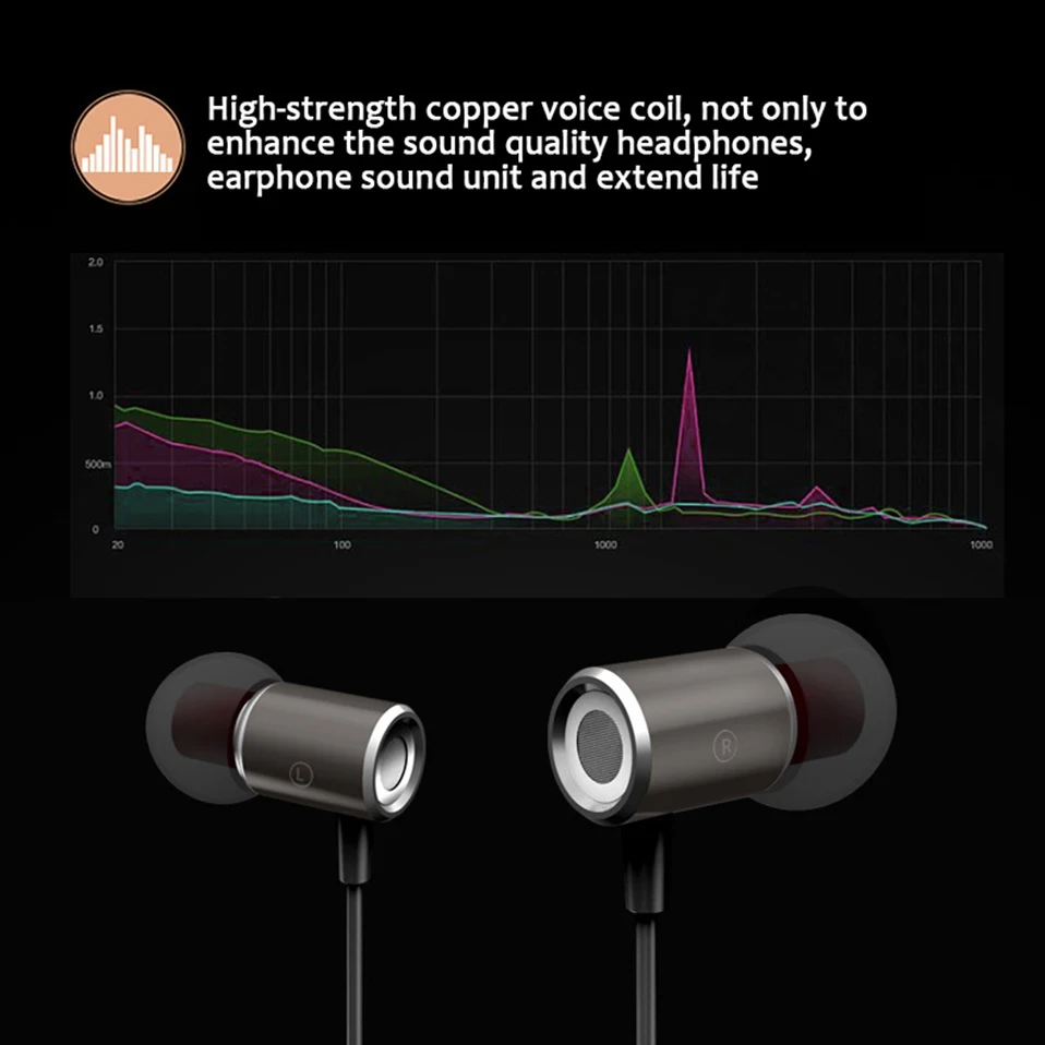 Wired In-ear Earphones Earbuds 3.5mm Magnetic Headphones with Microphone for iPhone Xiaomi Samsung Phone Headset Bass Earphones  (4)