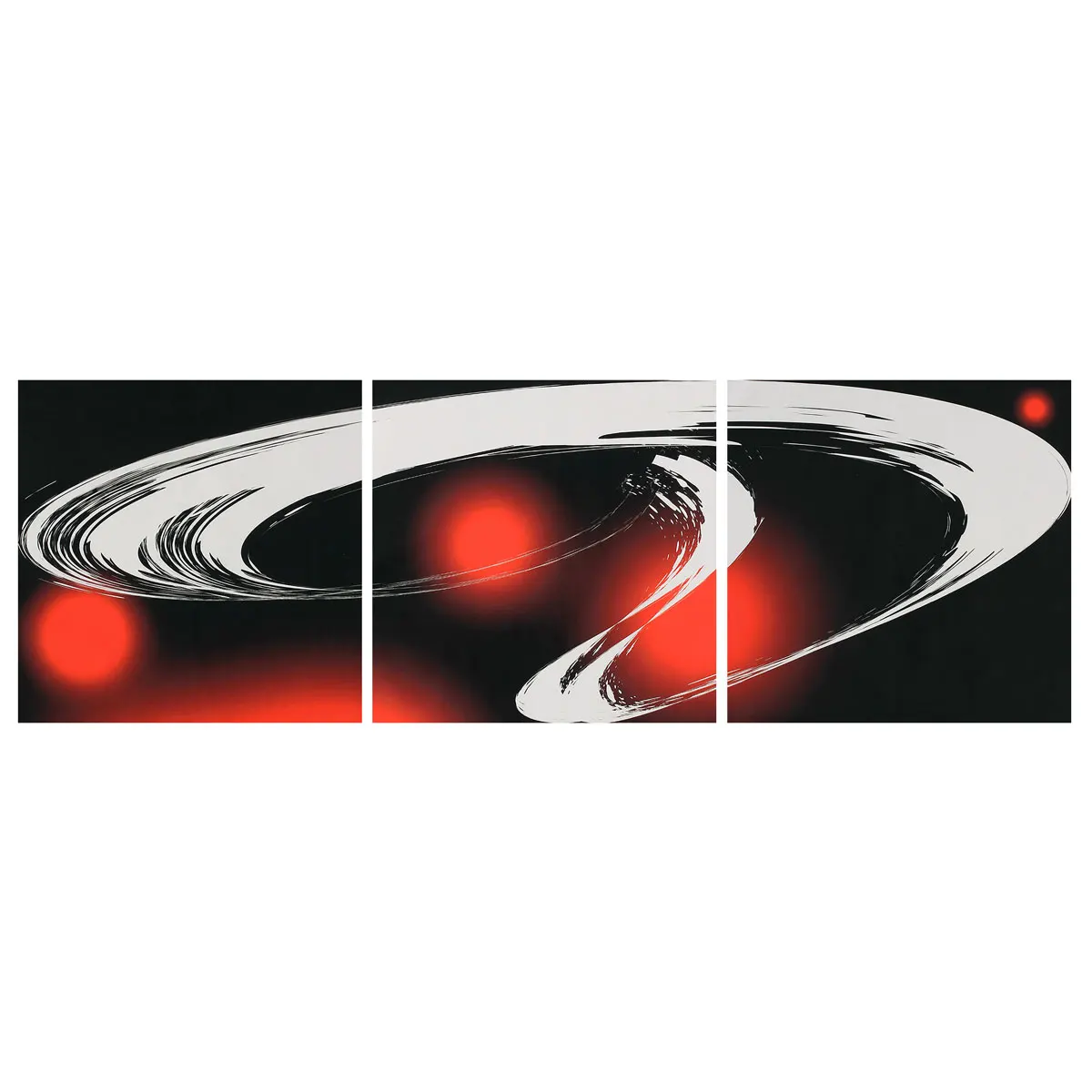 

HD Canvas Print Home Decor Wall Art Painting Picture-Abstract 3PC Unframed 065 Red Black Abstract Modern Style Home Decor