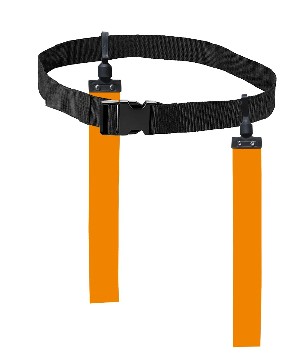 

rugby football training flag sonic buckle tag waist free size belt polyster ribbon outdoor nation child adult training untouch