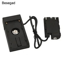 Besegad NP-F970, чтобы NP-FW50 полностью расшифрованный манекен батарея адаптер питания сплиттер для Canon 5D2 5D3 7D 6D 60D