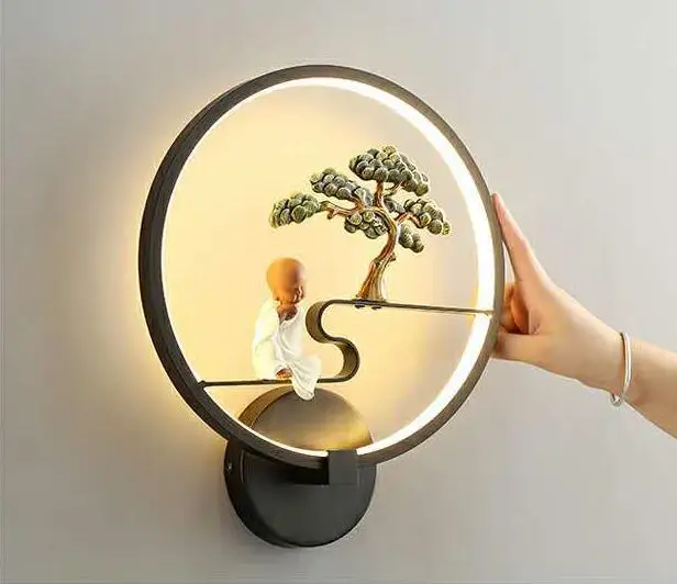 18WLED лампа, светильник для глаз, прикроватная лампа для спальни, Арт, гостиной, минималистичный Современный Креативный светильник из сосны