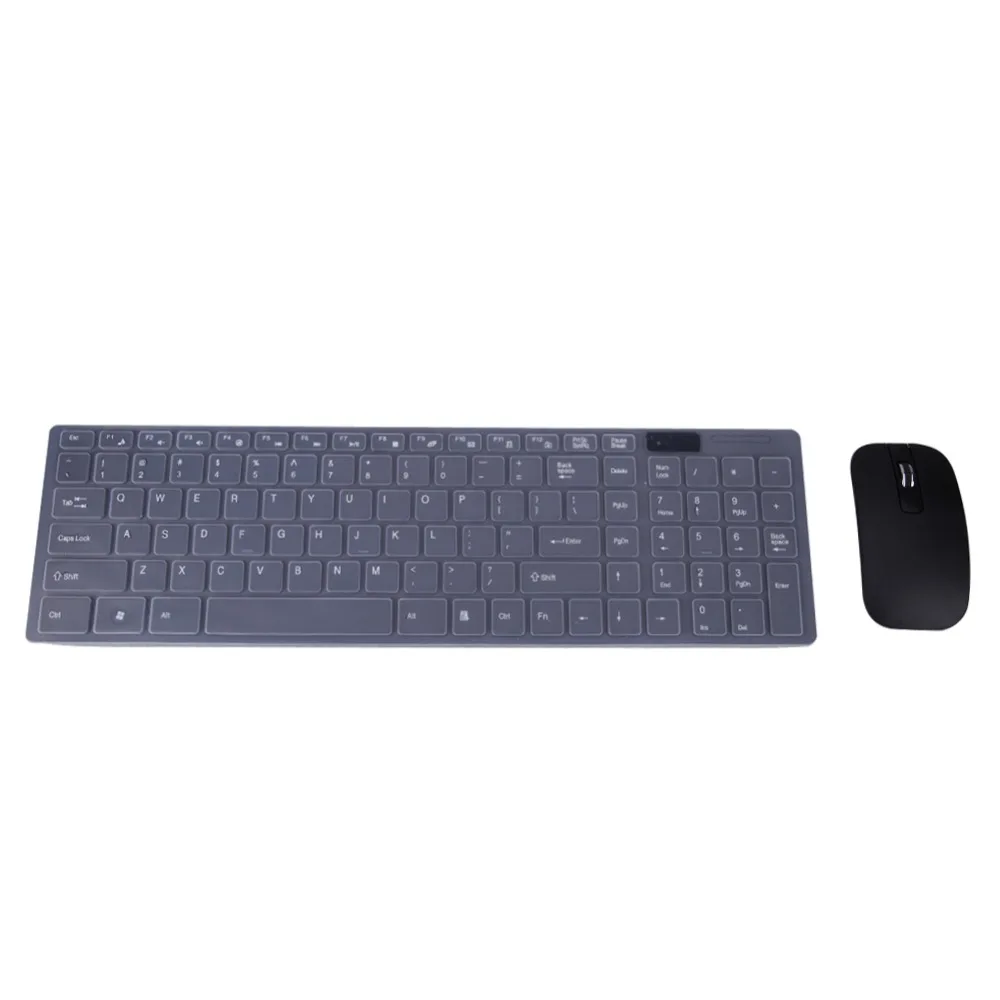 

Black 2.4G Optical Wireless Keyboard and Mouse USB Receiver + Keypad Film Kit for PC Computer Desktop Laptop Notebook
