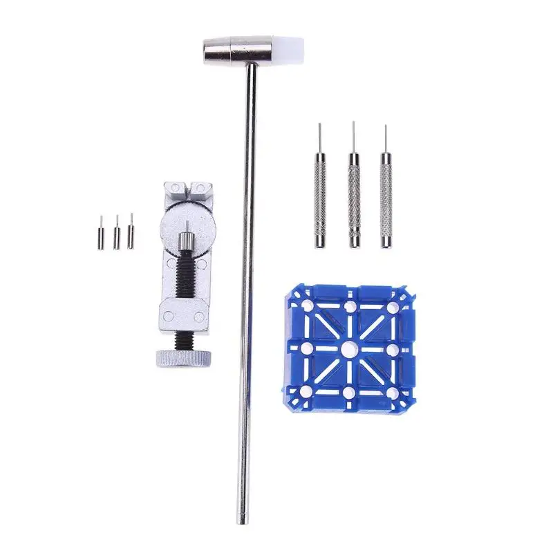 

9pcs/Set Professional Metal Watches Band Strap Remover Set with Punch Needles Watchmaker Watch Repair Tools Watch Accessories