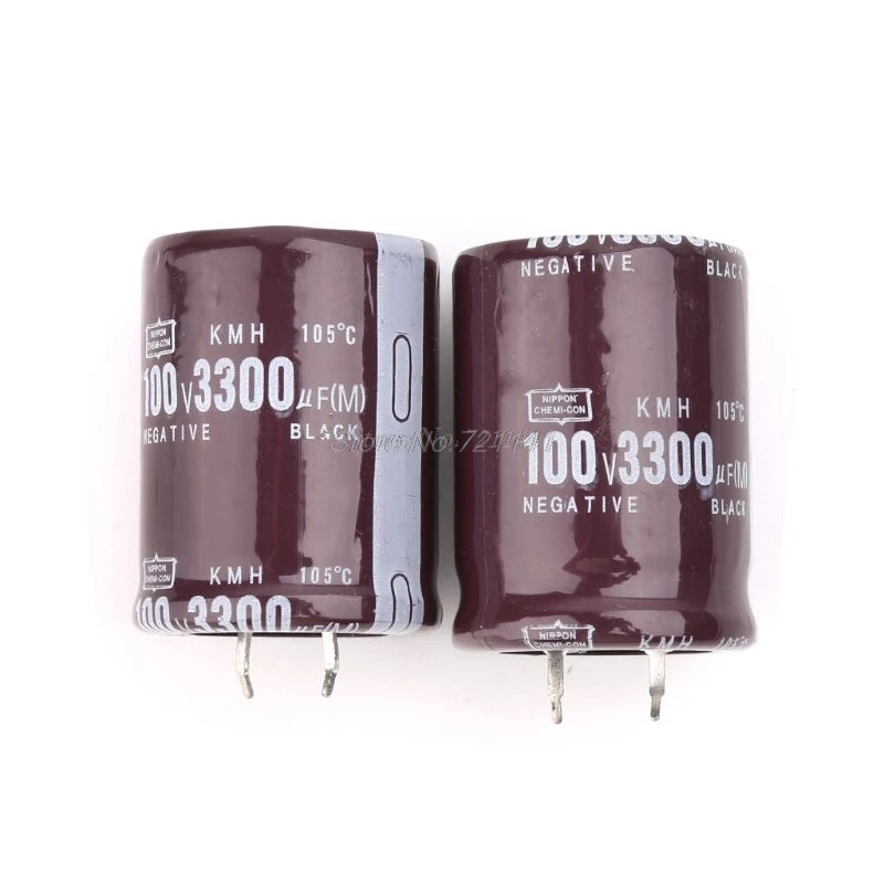 2 шт. алюминиевые электролитические конденсаторы 100V 3300 мкФ объем 30x40 мм для ЖК-дисплей ТВ