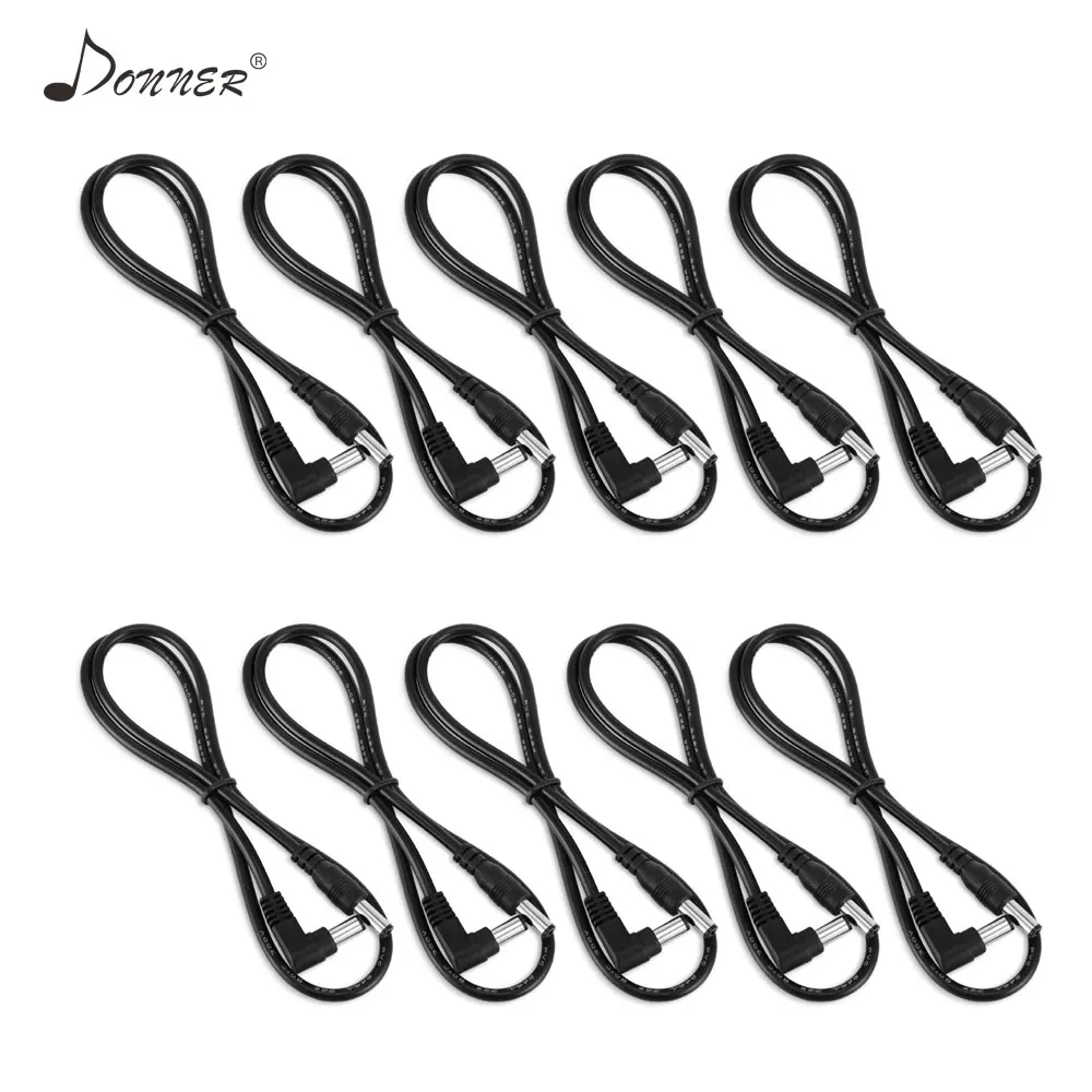 

Donner 10pcs Pack Pedal Power Cables 60CM Guitar Effects Pedal DC Power Patch Cables Cords Replacement Cables For Power Supplies