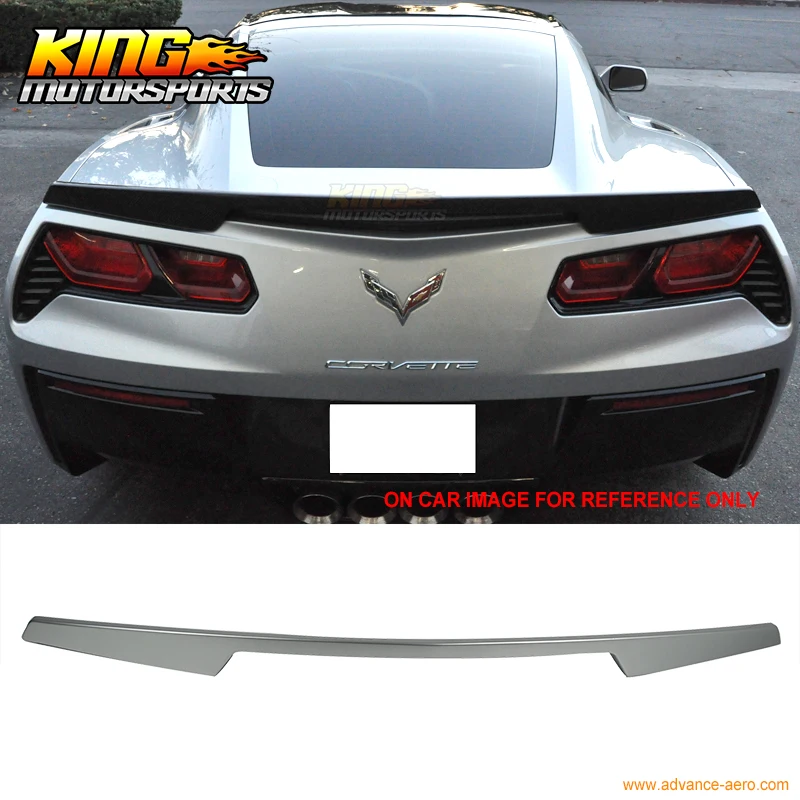 

For 14-16 Corvette C7 ABS Trunk Spoiler Painted Switchblade Silver Metallic # WA636R