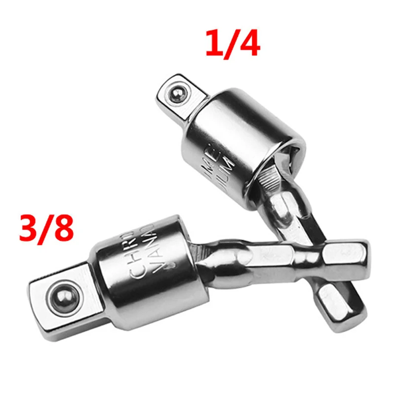 1PC Hot Stainless Steel Wrench 1/4" Or 3/8" Socket Adapter Drill BIts Set Hex Shank  Impact Driver Tools Drive Ratchet Tool