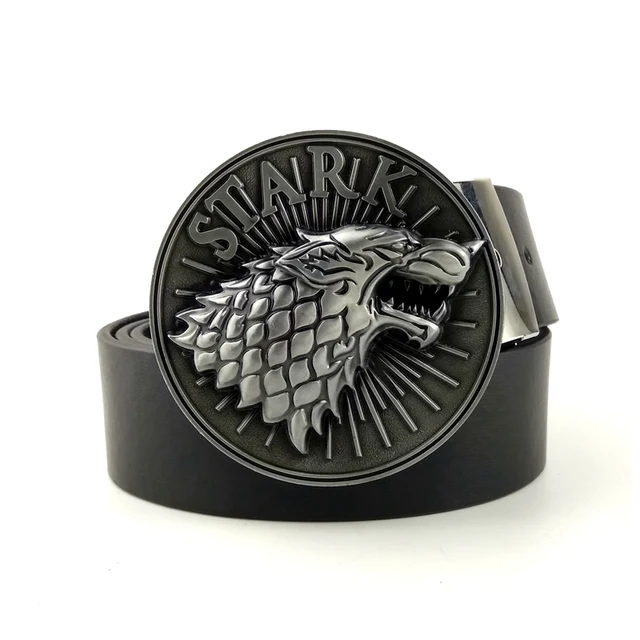 New arrival mens belt black PU leather belts for men with Game Of