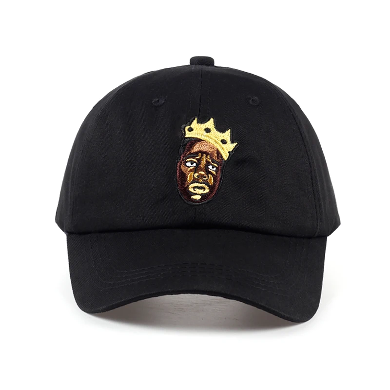

Newest design black guy wearing crown baseball cap unisex cotton black curved cap women men casual hat my fashion Panama