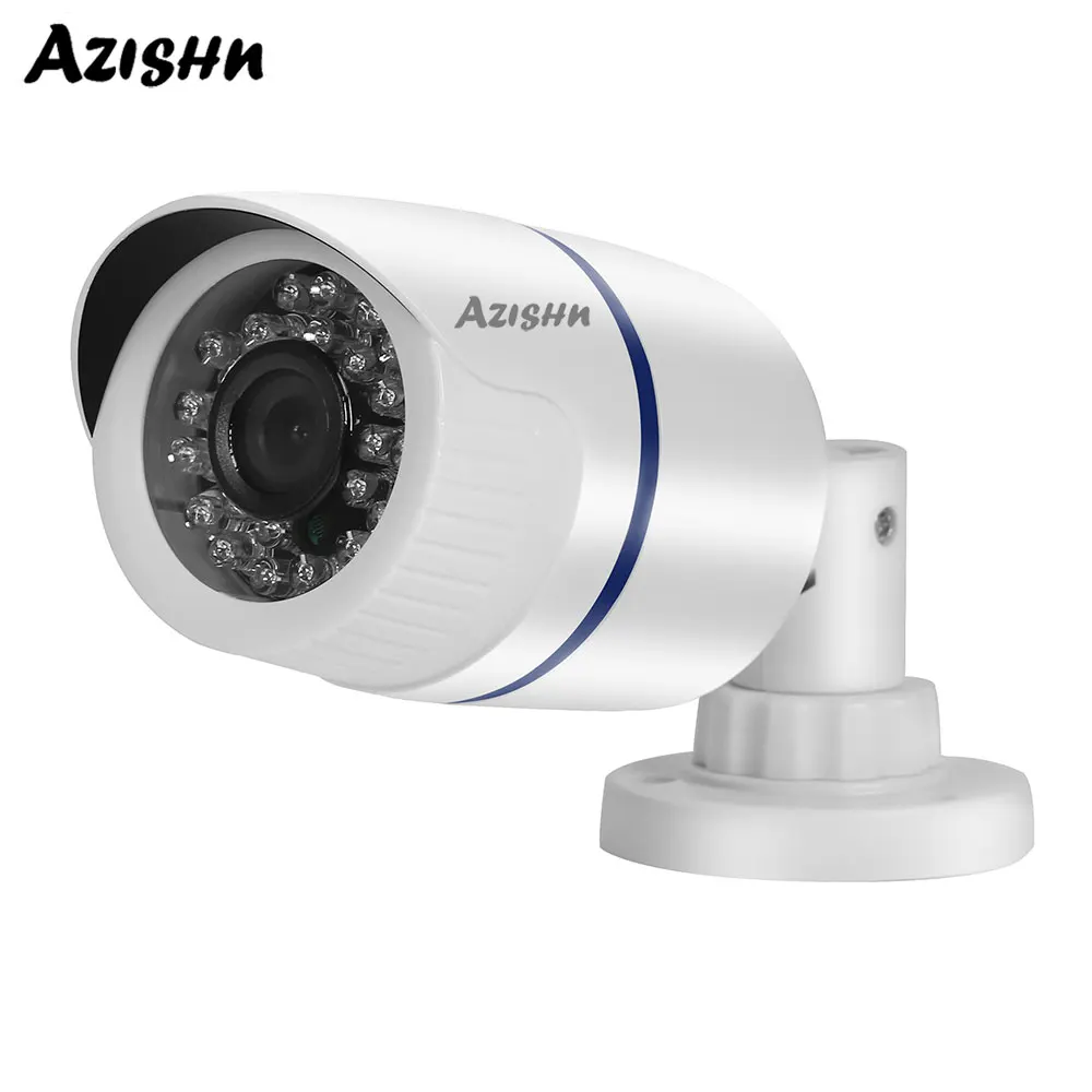 AZISHN 5MP 2592x1944 HD разрешение сетевая камера безопасности ONVIF 3,6 мм широкоугольная Наружная цилиндрическая домашняя камера видеонаблюдения POE IP камера