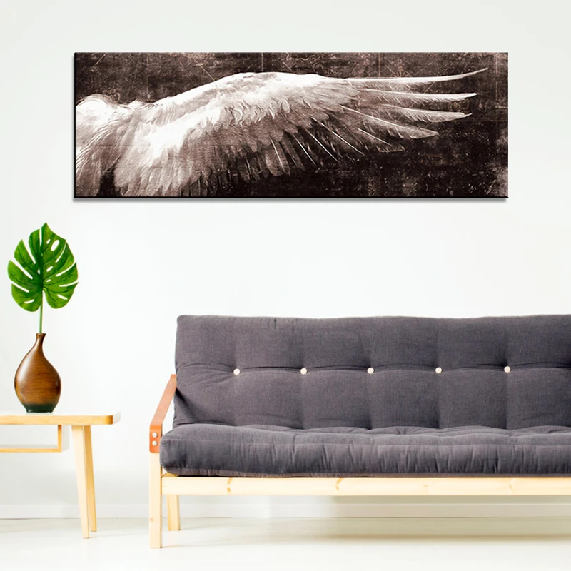 

Angel Feather Wing Oil Paintings Print On Canvas Printings Abstract Wall Posters Prints Watercolor Wall Pictures For Living Room