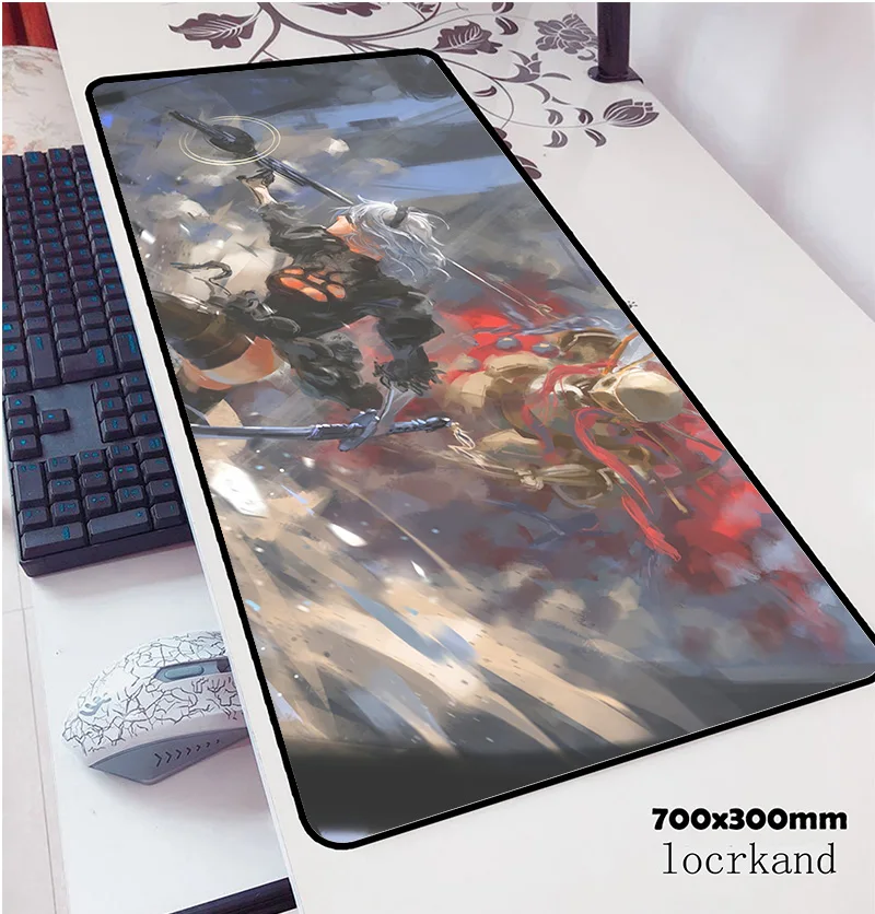 Игровой коврик для мыши NieR Automata 700x300x3 мм подходит клавиатуры и мыши|Коврики мышей|