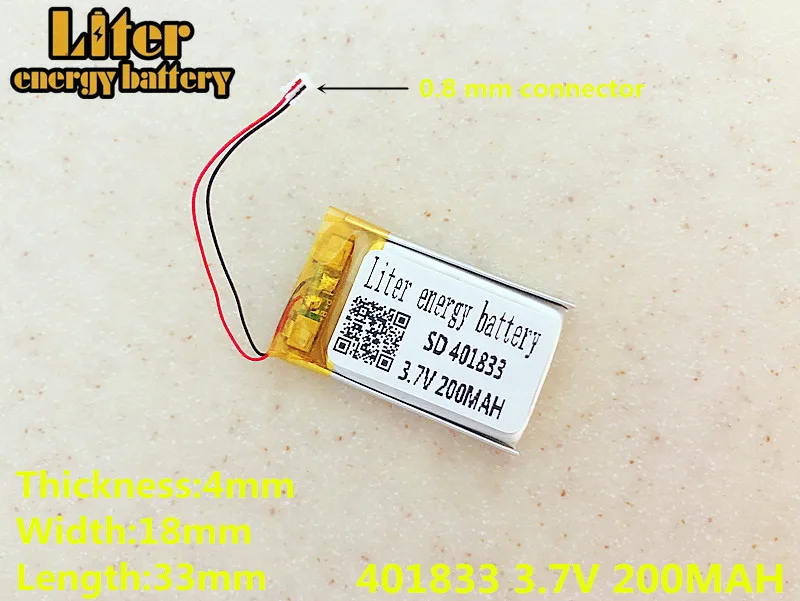 Замена 3,7 V 200mAh литий-полимерный аккумулятор li-ion Батарея для SONY MP3 NW-E002 NW-E003 NW-E005 оригинальную штепсельную 401833
